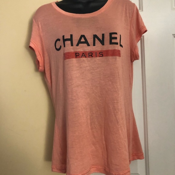 CHANEL Tops - LNWOT Fashion  peach T shirt